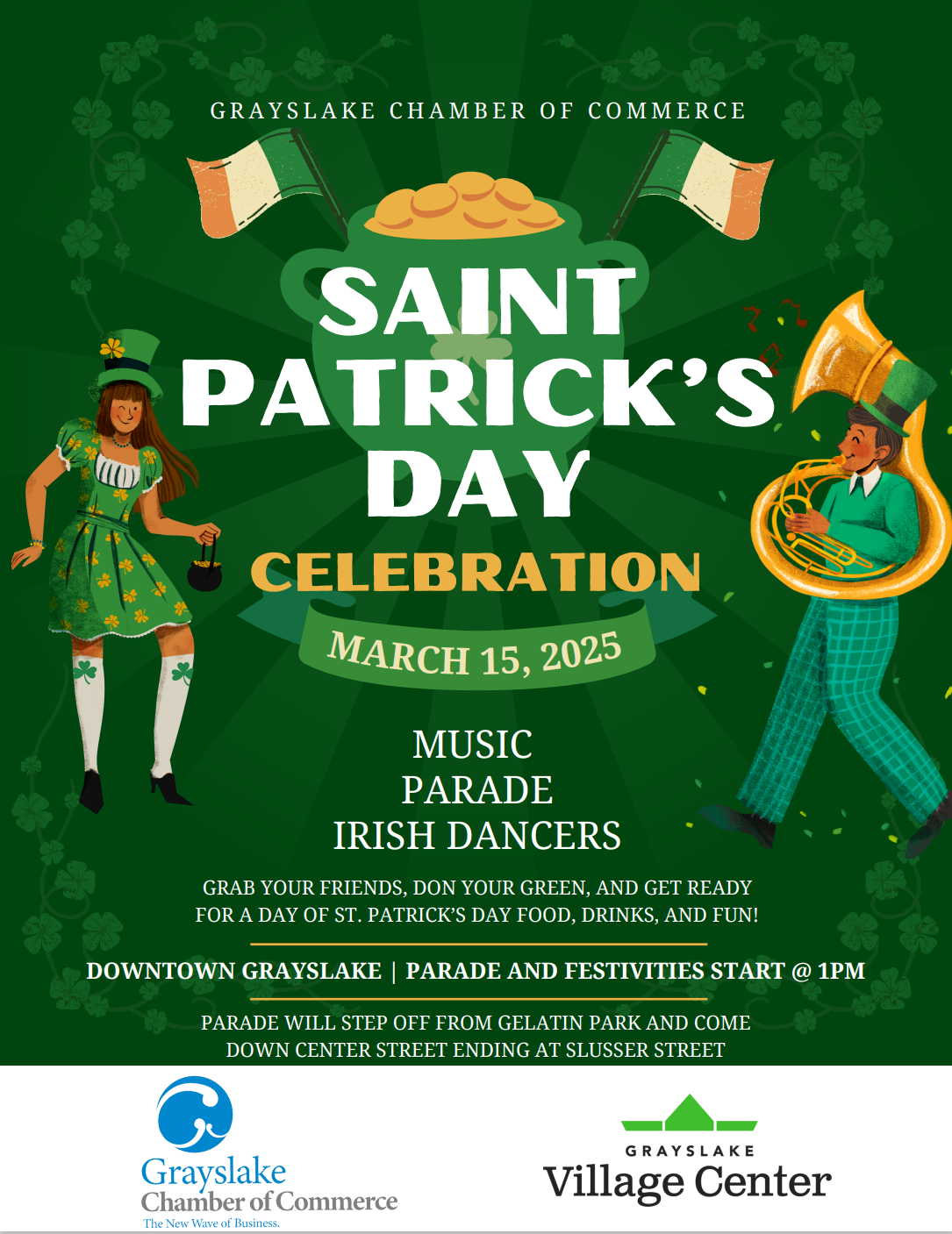 St. Patrick's Day Celebration and Parade in Grayslake